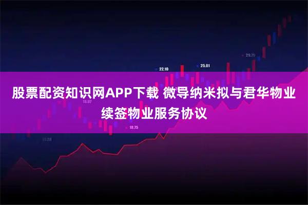 股票配资知识网APP下载 微导纳米拟与君华物业续签物业服务协议