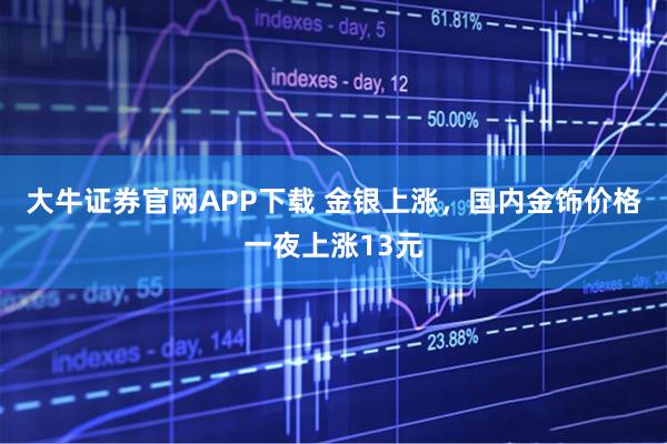 大牛证券官网APP下载 金银上涨，国内金饰价格一夜上涨13元
