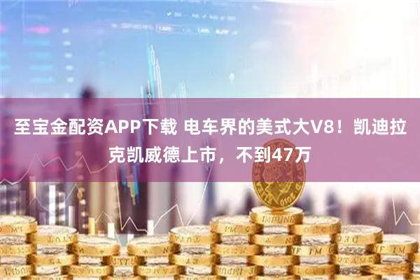 至宝金配资APP下载 电车界的美式大V8！凯迪拉克凯威德上市，不到47万